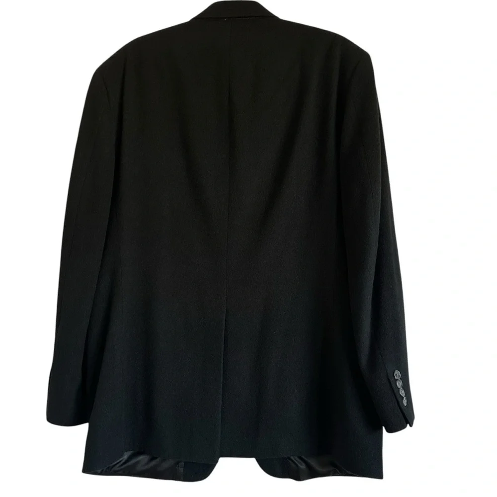 VTG BILL BLASS CAMEL HAIR BLACK COAT